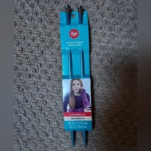 BOYE 10 INCH SIZE US 10 ANODIZED ALUMINUM KNITTING NEEDLES
